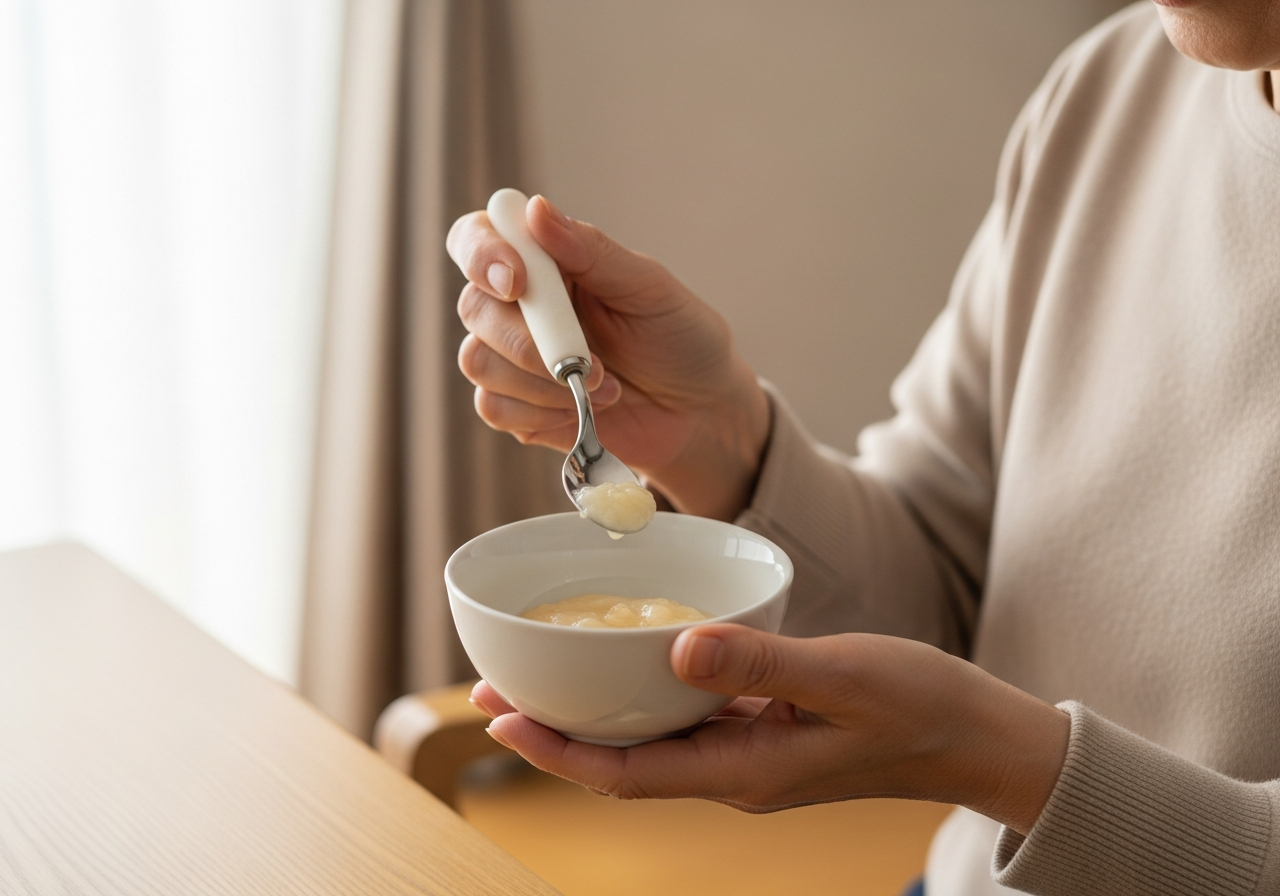 嚥下訓練食は介護保険で買えるのか|母の食卓に揃えた4つの道具 3 嚥下の写真
