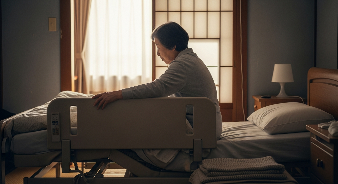 folding electric bed caregiving 3years eyecatch 1777874138