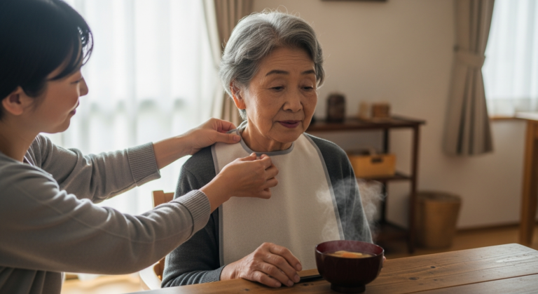 介護用エプロンは介護保険で使えるのか｜母の食事用に試した3枚のリアル