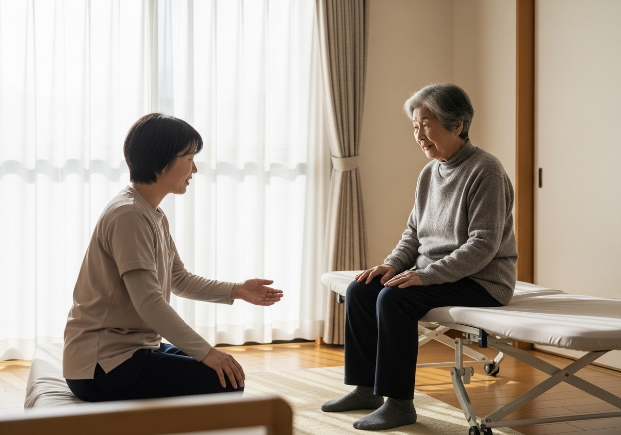 介護ベッドの本命を待つ間に買った折りたたみベッドの話|失敗しない選び方のヒント 2 病院に並ぶ白いベッド