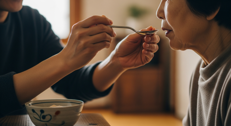 母の食事介助で選び直した話｜介護用スプーンの曲がるタイプと固いタイプ