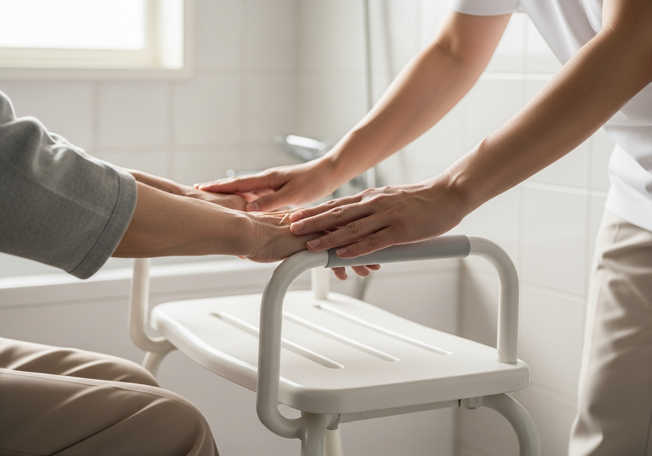 母を浴槽に入れる介助で腰が限界|入浴台は介護保険で買えるのか調べた話 6 パーティードレスのまま床に転倒、うつ伏せで横たわる女性