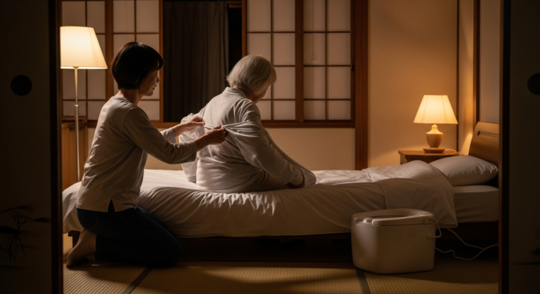 母の夜のトイレが間に合わなくなった日｜ベッド脇に簡易トイレを置いた在宅介護の記録