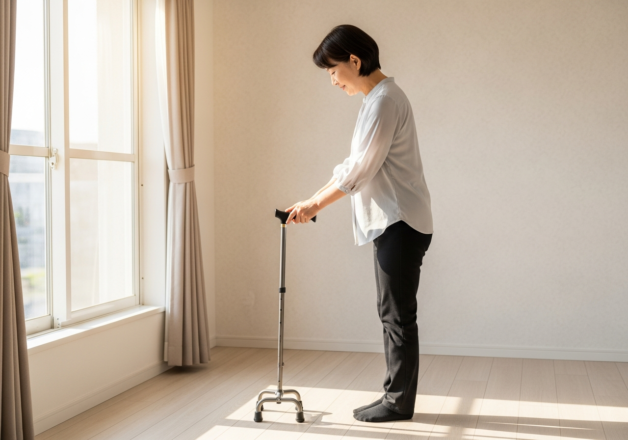 母の外出用に4点杖を選んだ話|歩行補助の見直しで気づいたこと 4 歩行器の写真