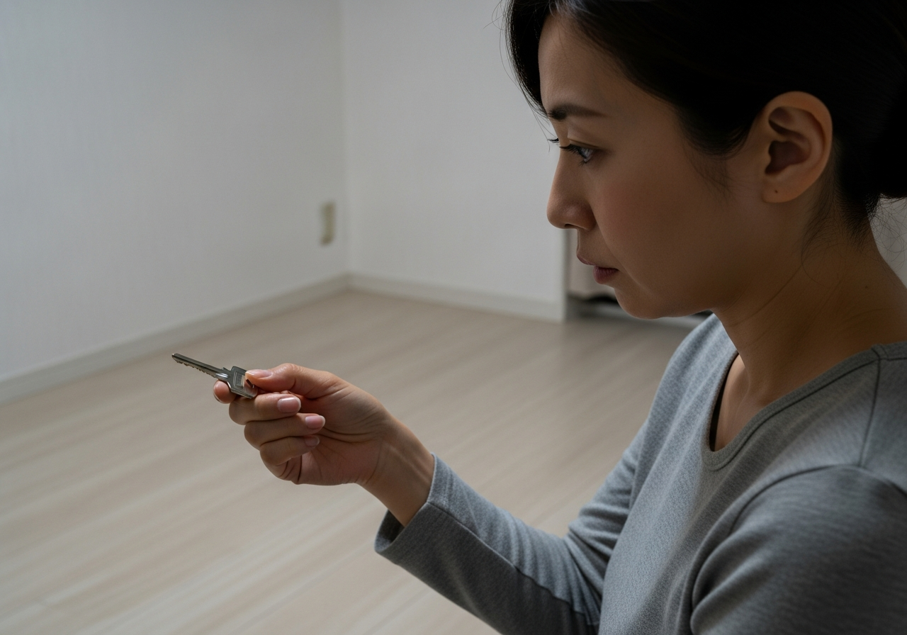つらくて涙を流す介護士の女性、介護現場のストレスと疲労